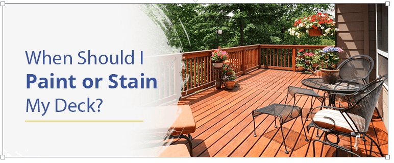 Solid Stain Vs Painting on a deck