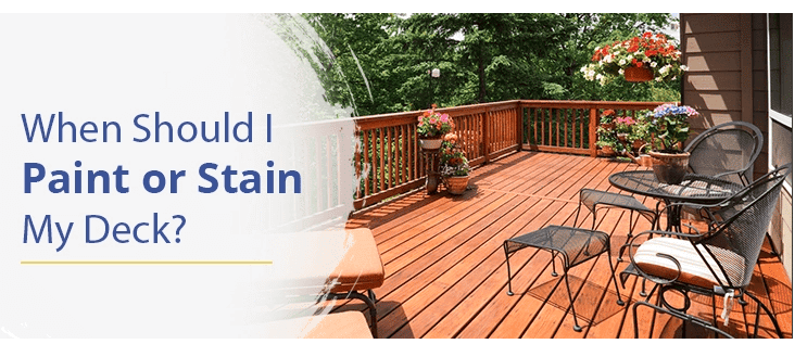 Solid stain or painting a deck