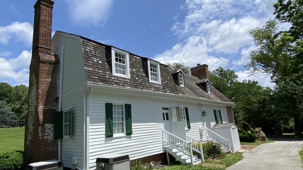 Professional Exterior Painting of historic home in Crownsville MD by Klappenberger & Son