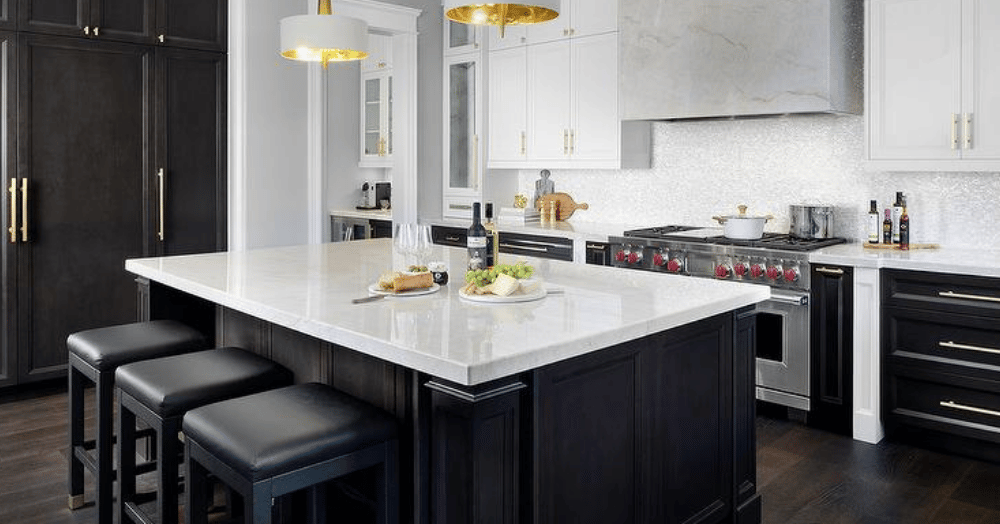 two toned kitchen cabinets