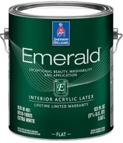 Emerald Flat gallon of paint