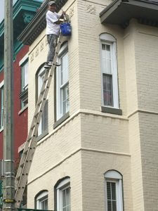 House painted in NW DC Georgetown