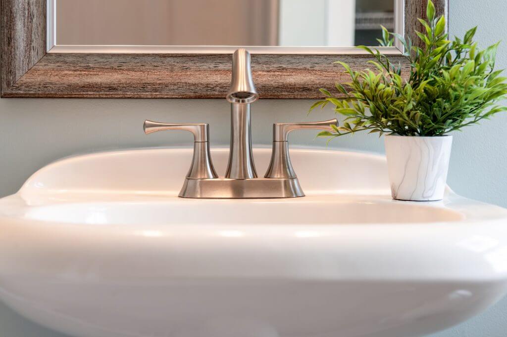 Sink and faucet installation