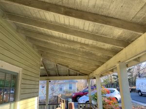 Mold on porch ceiling