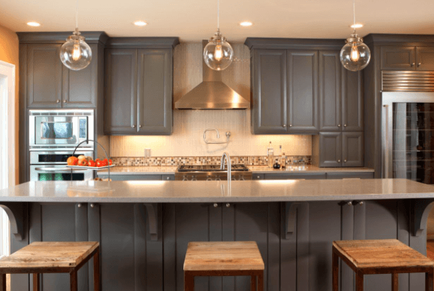 Kitchen Cabinets Painting in Montgomery CTY can have dark cabinets such as these that were painted on HGTV