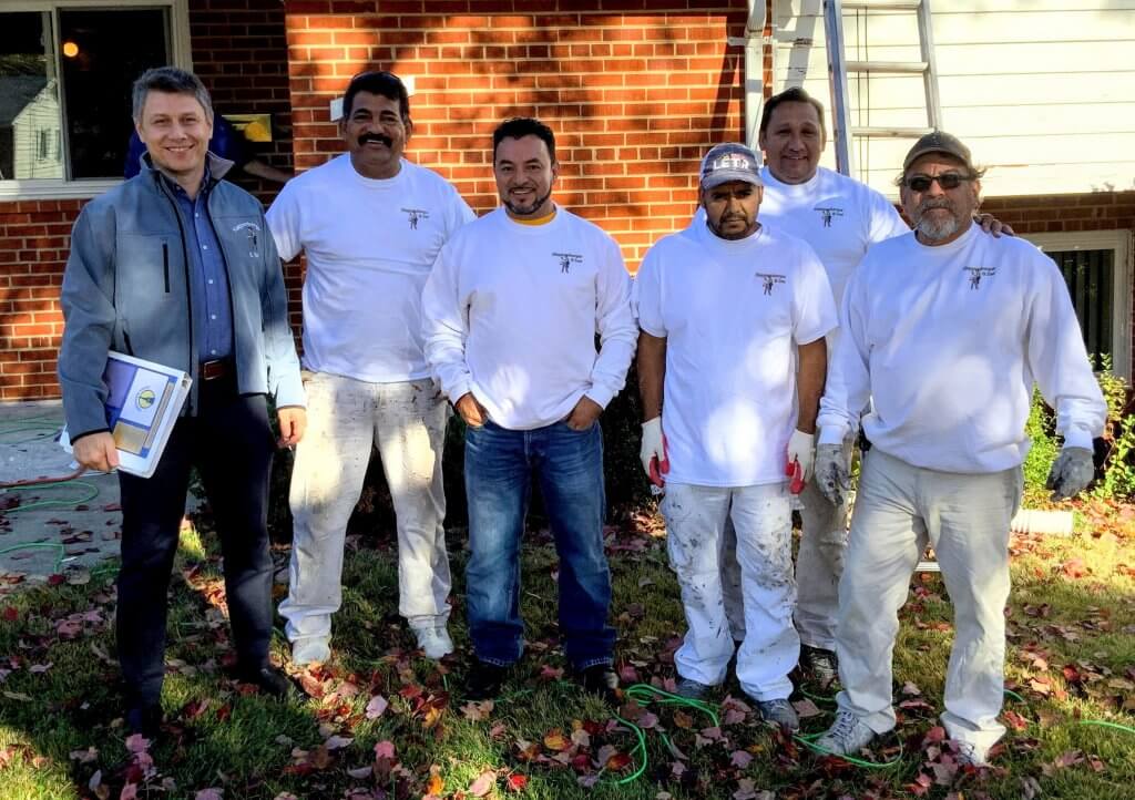 Klappenberger & Son Montgomery County owner and his crew painting and handyman contractor