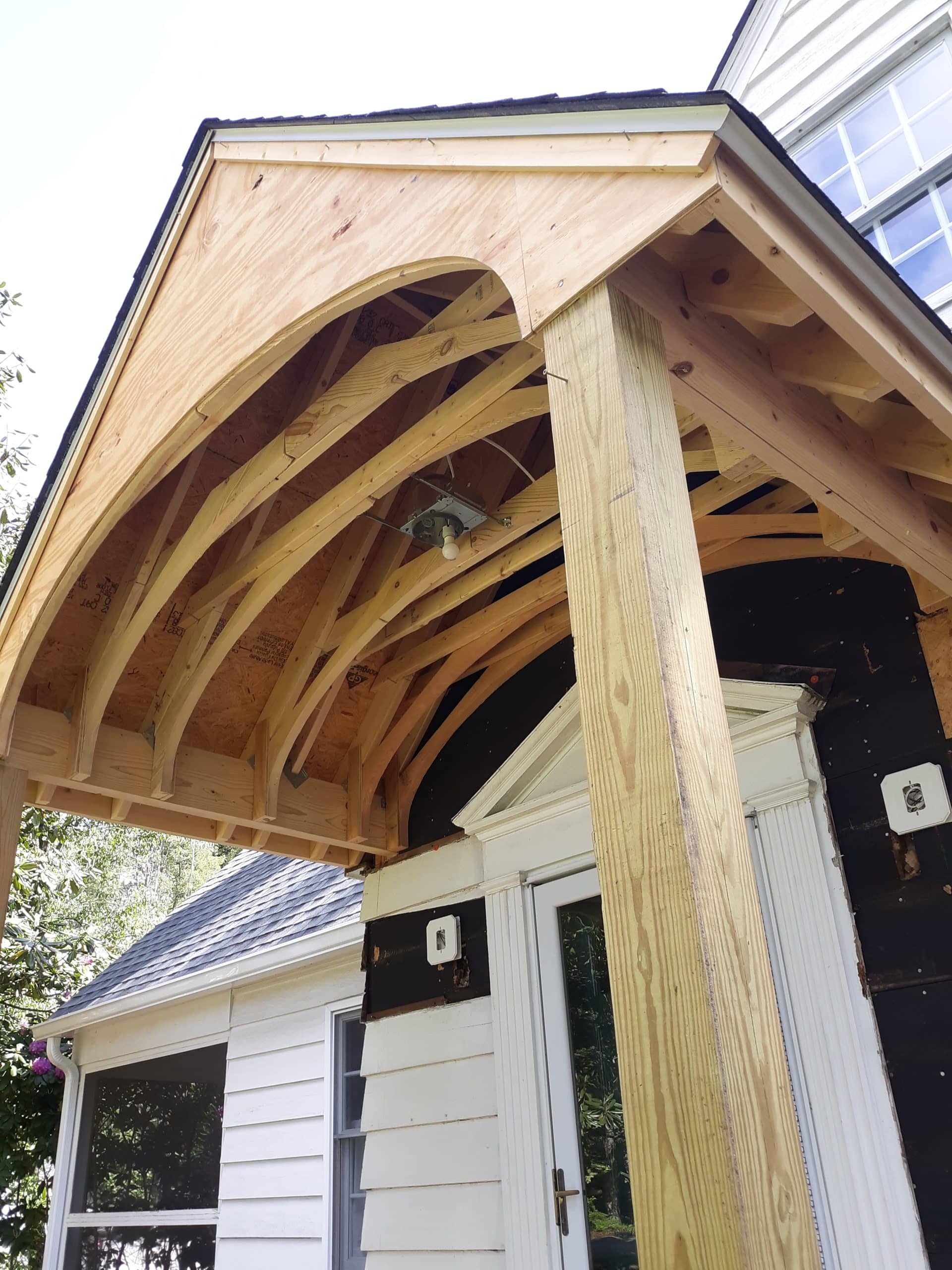 Framing a portico