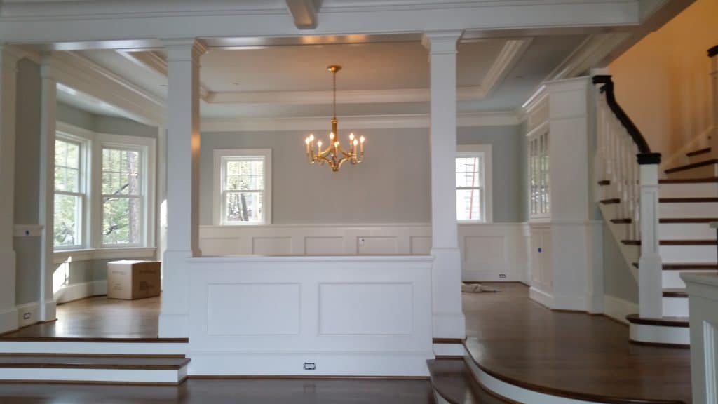Painters in Fairfax VA finish beautiful interior dining room
