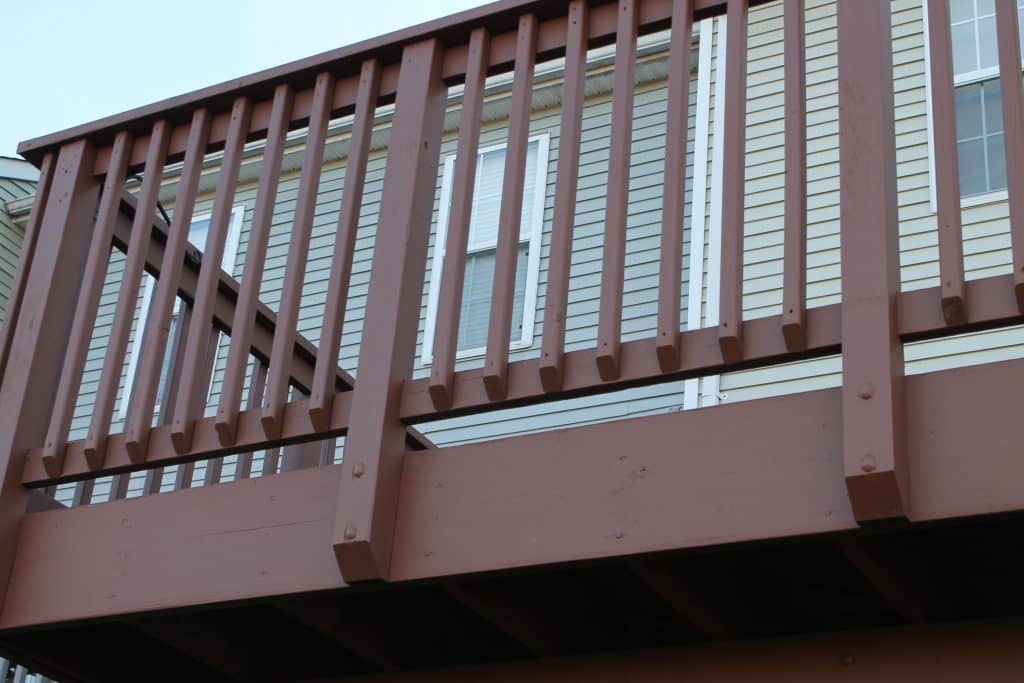 Deck staining companies like to use solid stains on older decks.