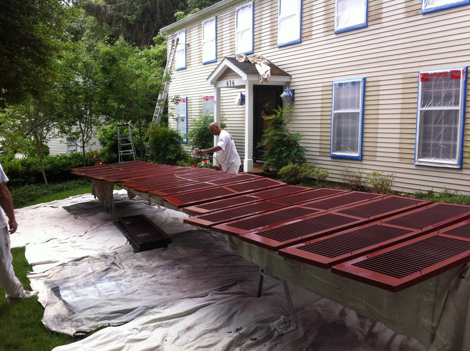 exterior house painters in Atlanta, painting shutters