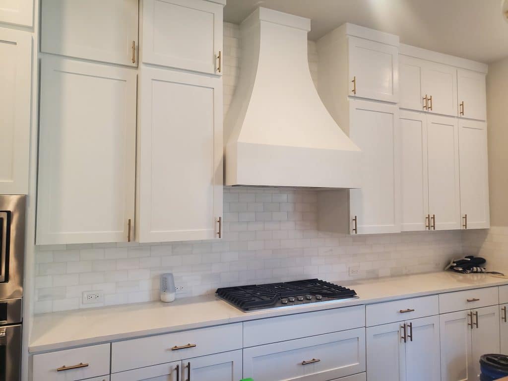 house painters in OKC finished painting kitchen cabinets
