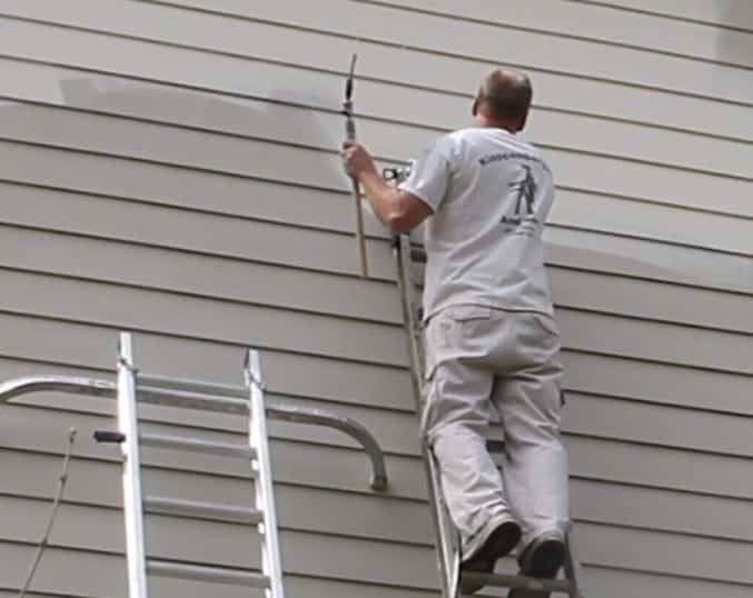 exterior and interior painters in deer creek painting a house