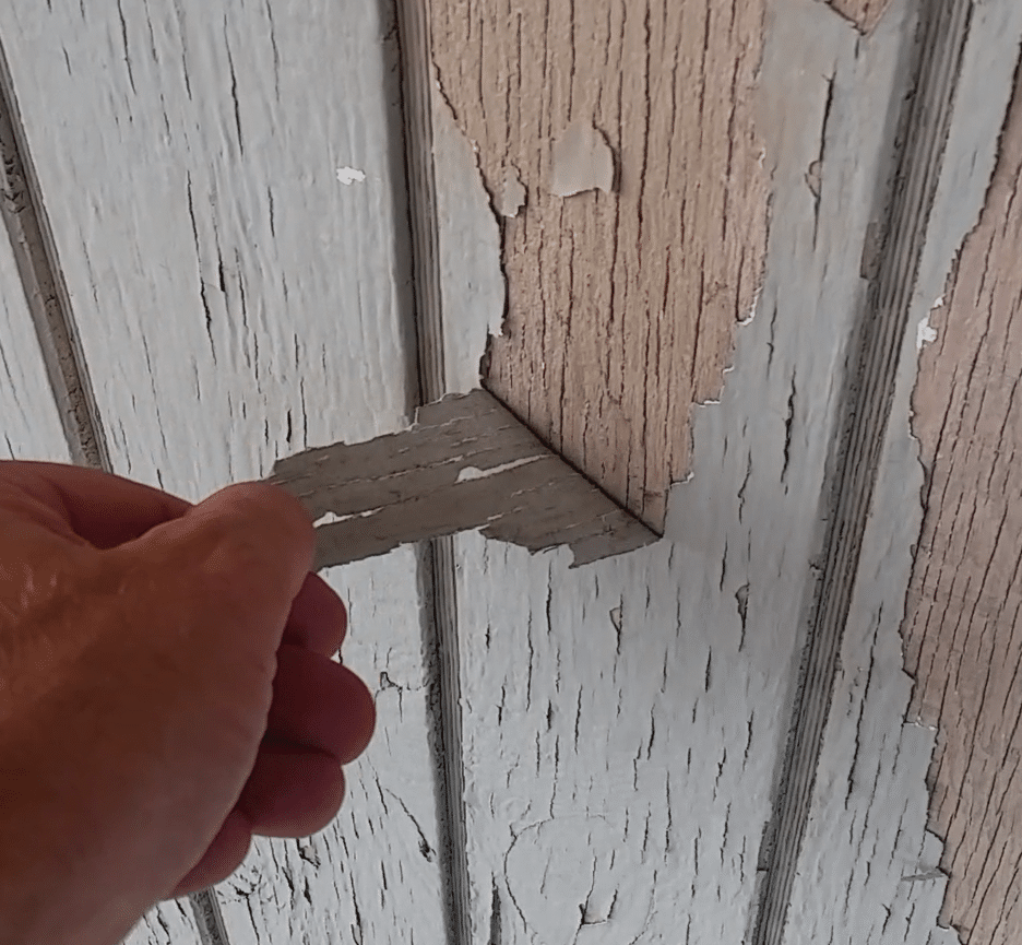 paint peelin off of wood siding