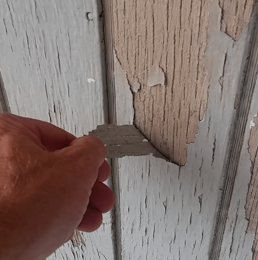 painting peeling off wood siding