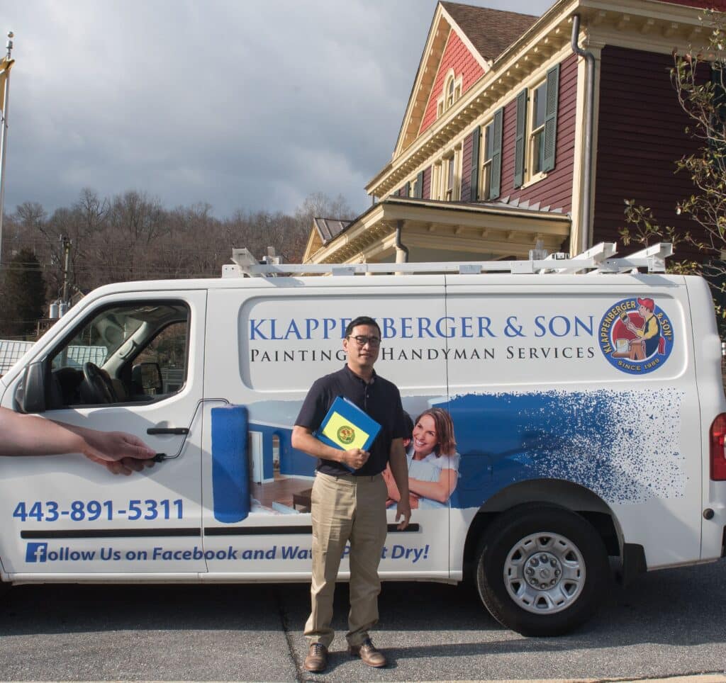 Kenny Lee is the owner of a painting and handyman company in Carroll County MD