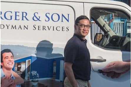 Kenny Lee is the owner of Klappenberger & Son a painting and handyman company that operates in Towson MD