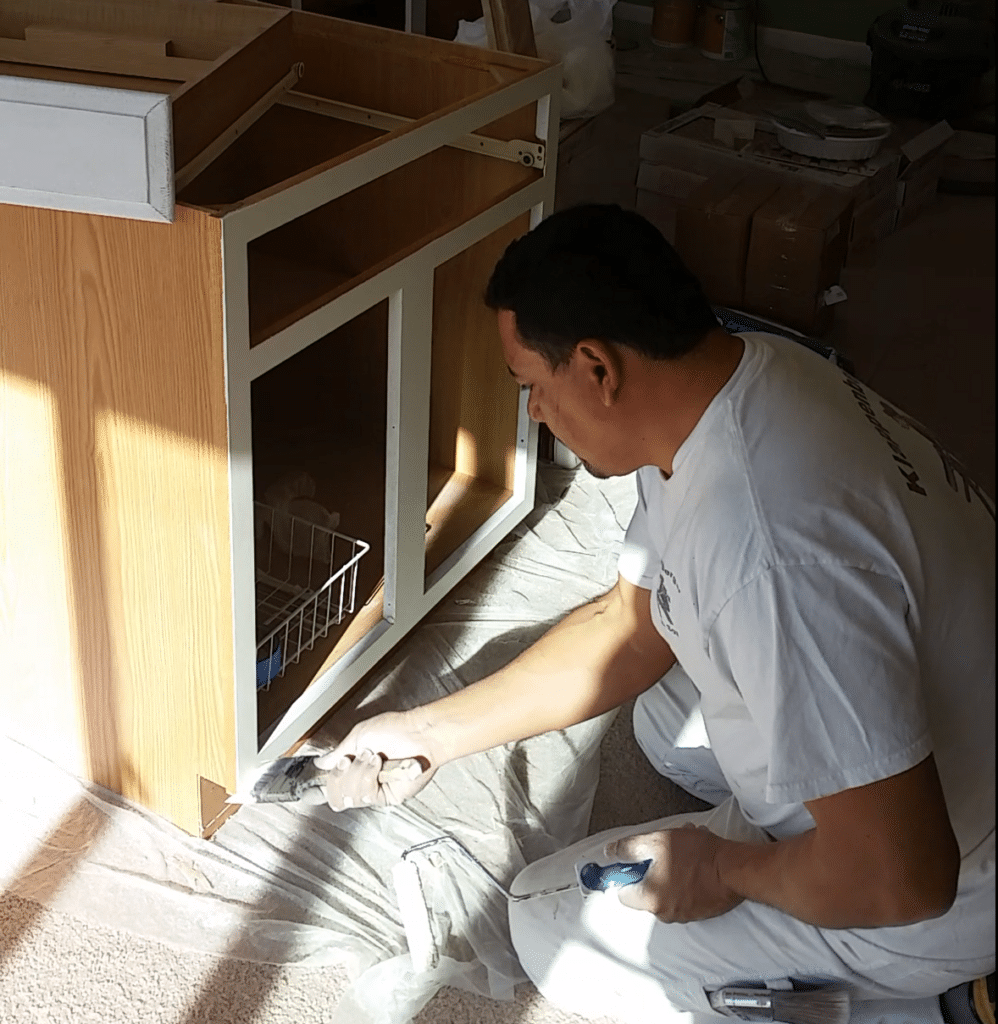 kitchen cabinet painting in Rockville painter painting