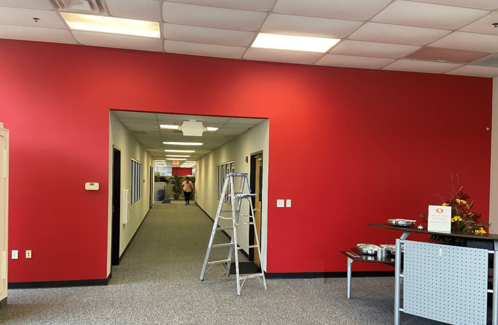 Loudoun County Commercial Painting contractors painting offices by klappenberger & Son