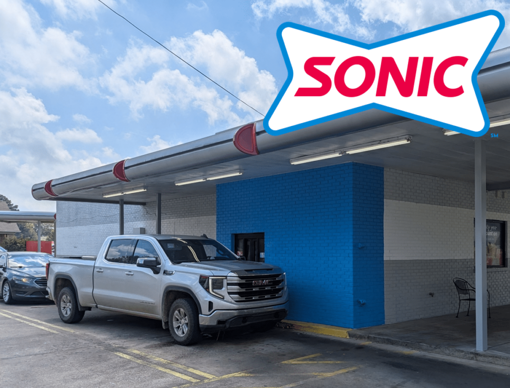 Nashville Commercial Painting Contractor completed painting a Sonic Fastfood restaurant by Klappenberger & Son.