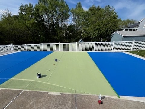 Finished job of pickle court painting by Klappenberger & Son