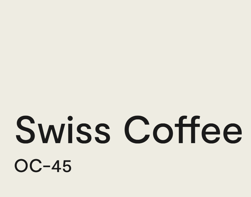 Benjamin Moore swiss coffee