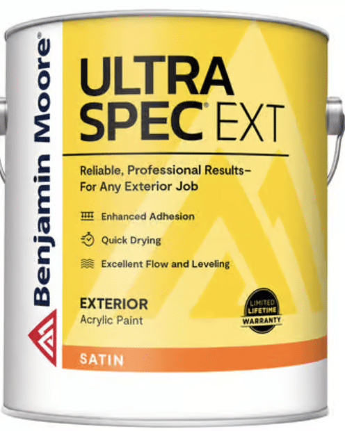 When is Ben Moore Ultra Spec Ext Satin Rain SAFE?