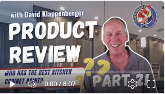 Cabinet paint product review video