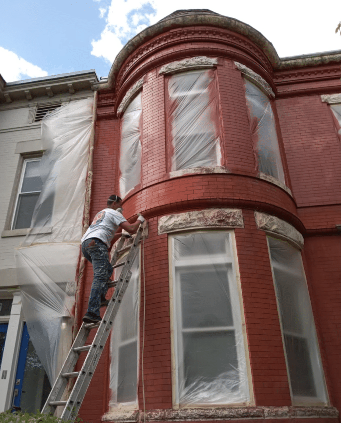 Commercial painting in DC exterior painting brick