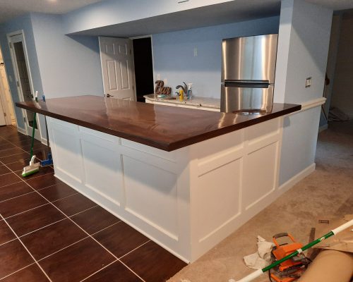 199 Klappenberger & Son built a custom bar for their customer