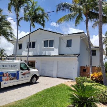 Klappenberger & Son paints this exterior home in Sunny Isles