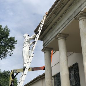 Power Washing Historic Building Power Washing Historic Building