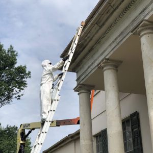 Power Washing Historic Building Power Washing Historic Building