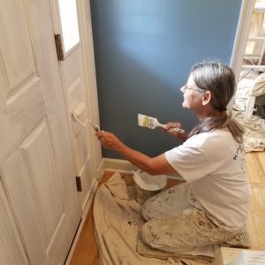 Interior Painting 1 Lady Painter, painting door for Klappenberger & Son