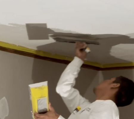 Removing a popcorn ceiling in Nashville could be the easiest part, spackling is likely the harder part.