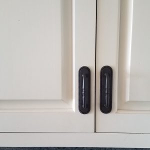 New Hardware After cabinet painting add hardware for a completely new look