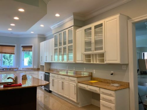 After Miami Kitchen Cabinet Painting pic