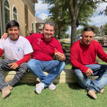 Taking a break from painting Professional Exterior Painters in Katy, TX