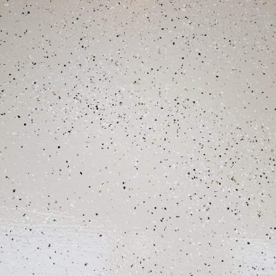 resized garage floor epoxy contractor Klappenberger & Son add sprinkles to a garage floor