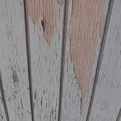 Paint peeling off wood siding