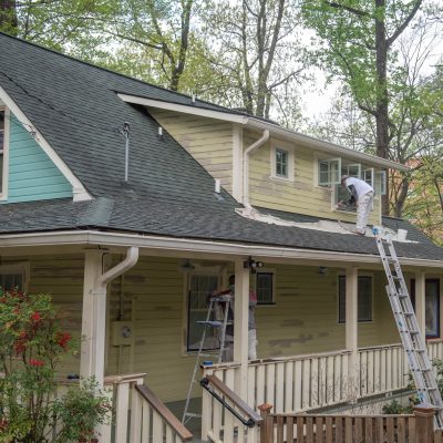 exterior painting company in Bethesda Priming house