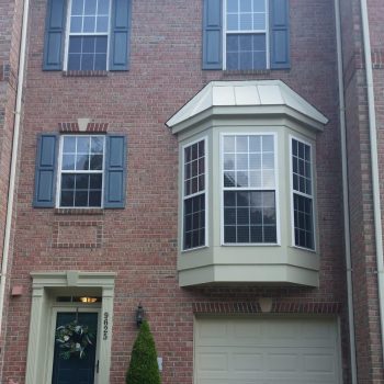 exterior house painters in Richmond finished painting this 3 story townhouse.