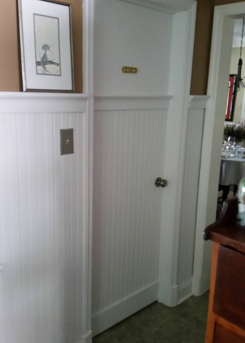 wanes cote on door Door Installation to match the wanes cote on the wall