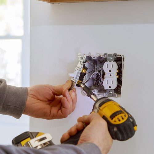 Installing an Electrical Outlet electrical services includes replacing an old switch